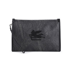 ETRO Paisley Embroidered Pouch Handbag for Men