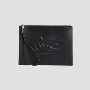 ETRO Mini Logo Embossed Pouch Handbag - 30CM x 22CM