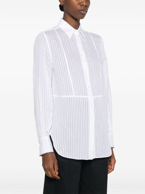 BRUNELLO CUCINELLI Elegant Silk Blend Stripe Shirt for Women