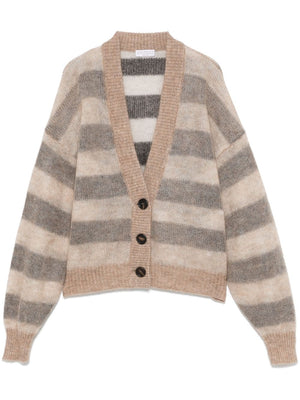 BRUNELLO CUCINELLI Cashmere Blend Open Knit Cardigan - Women’s Fit