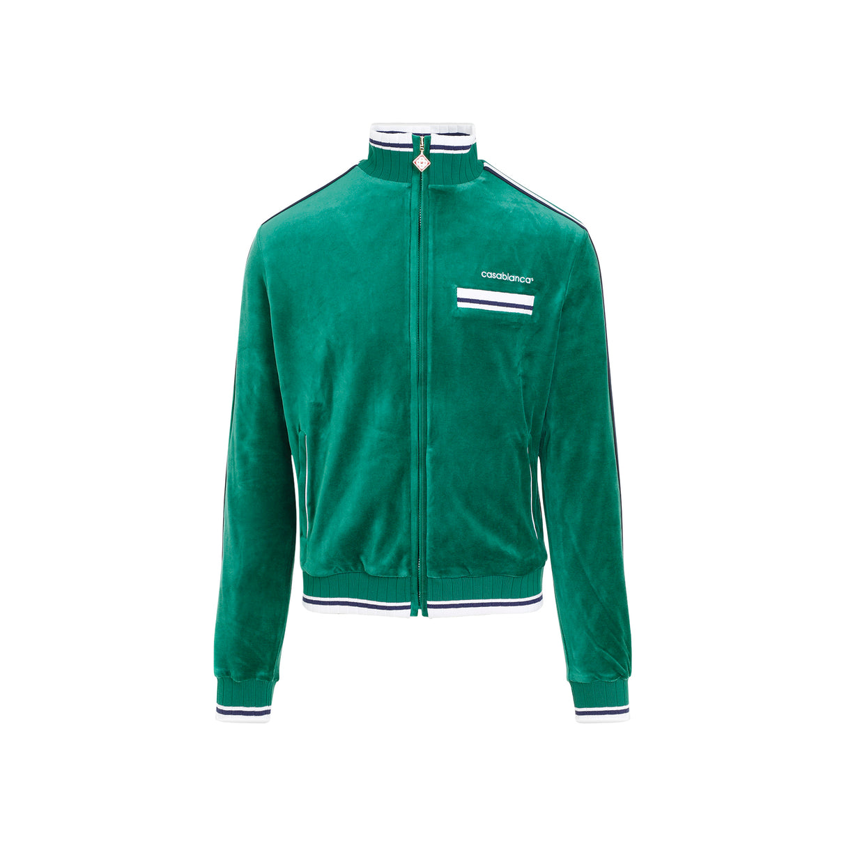 CASABLANCA Velour Track Jacket for Men - Fall/Winter 2024