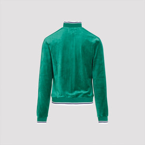 CASABLANCA Velour Track Jacket for Men - Fall/Winter 2024