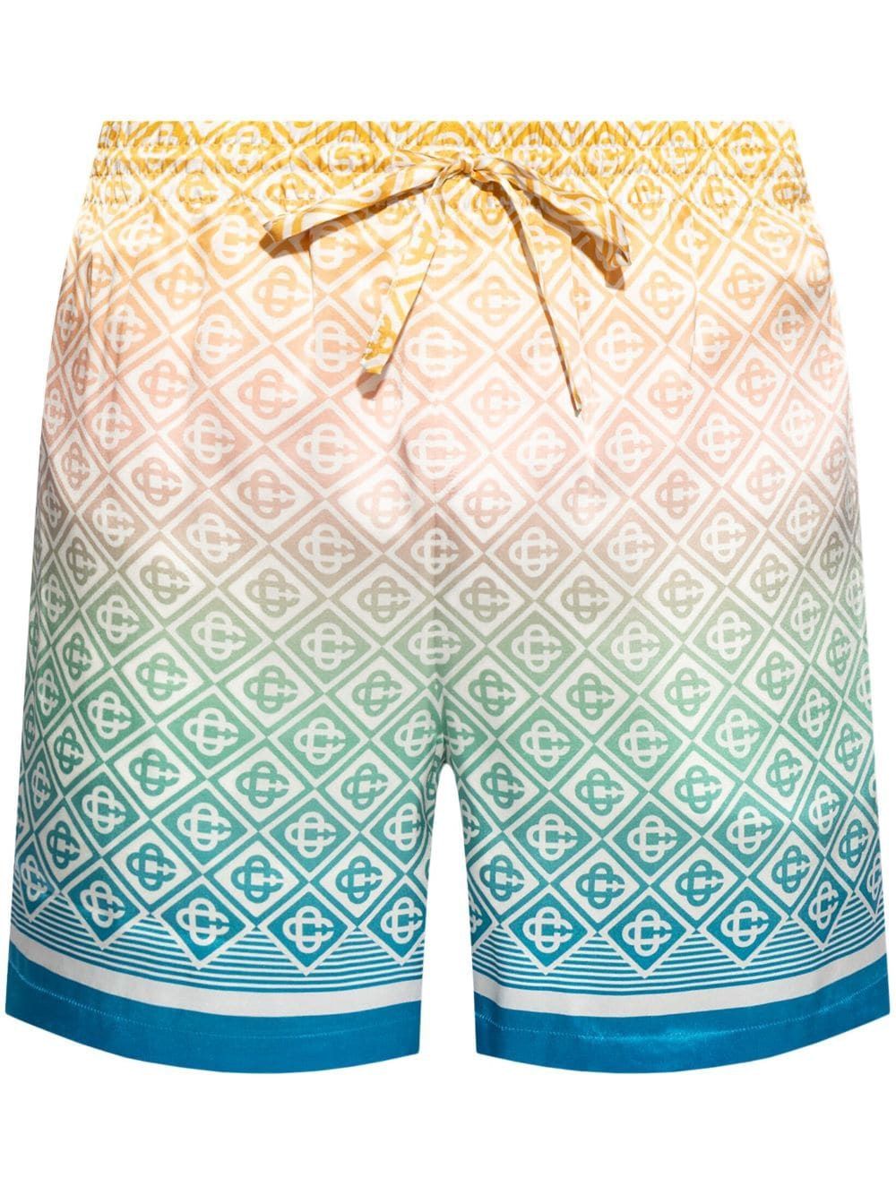 CASABLANCA Luxury Silk Drawstring Shorts