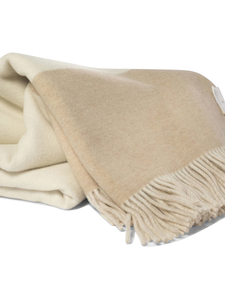 BRUNELLO CUCINELLI Luxurious Cashmere Double Cloth Throw - 150x200 cm