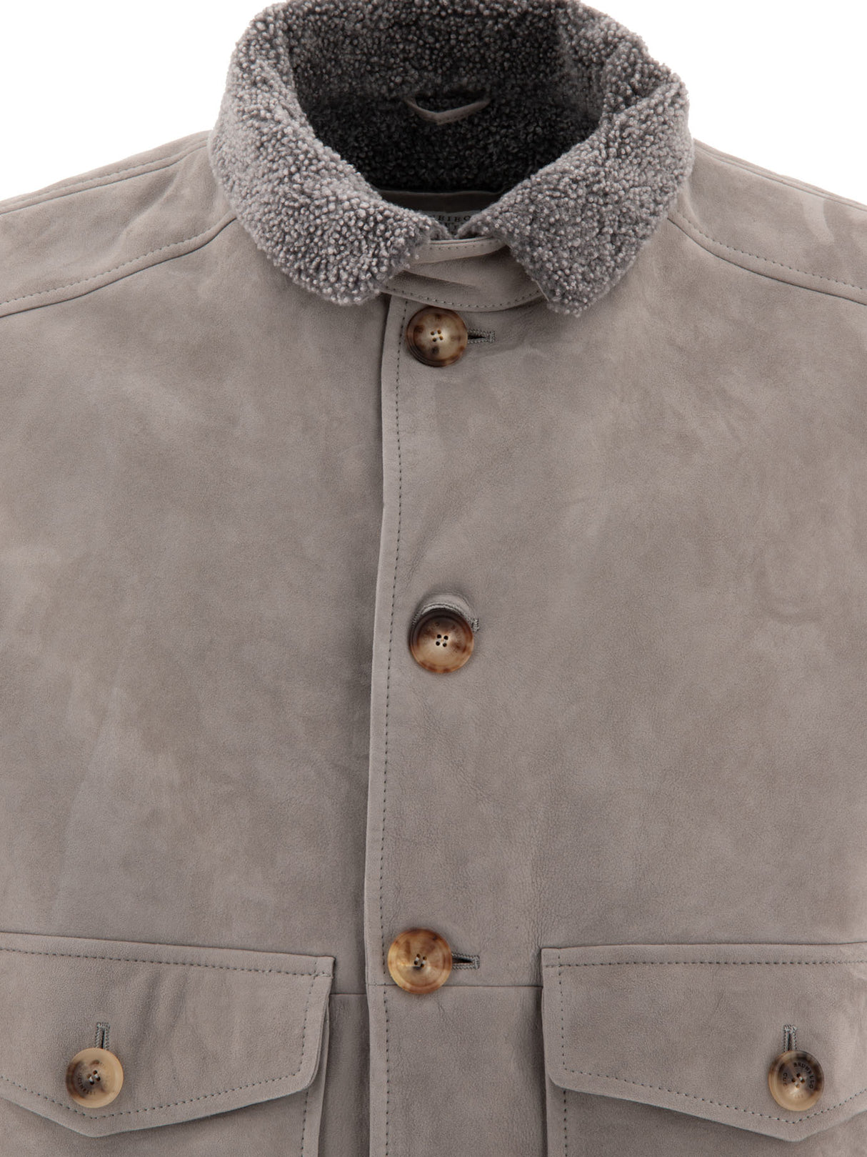 BRUNELLO CUCINELLI Luxurious Shearling Leather Jacket