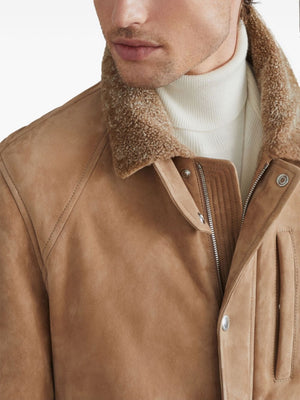 BRUNELLO CUCINELLI Shearling Lined Field Jacket for Men