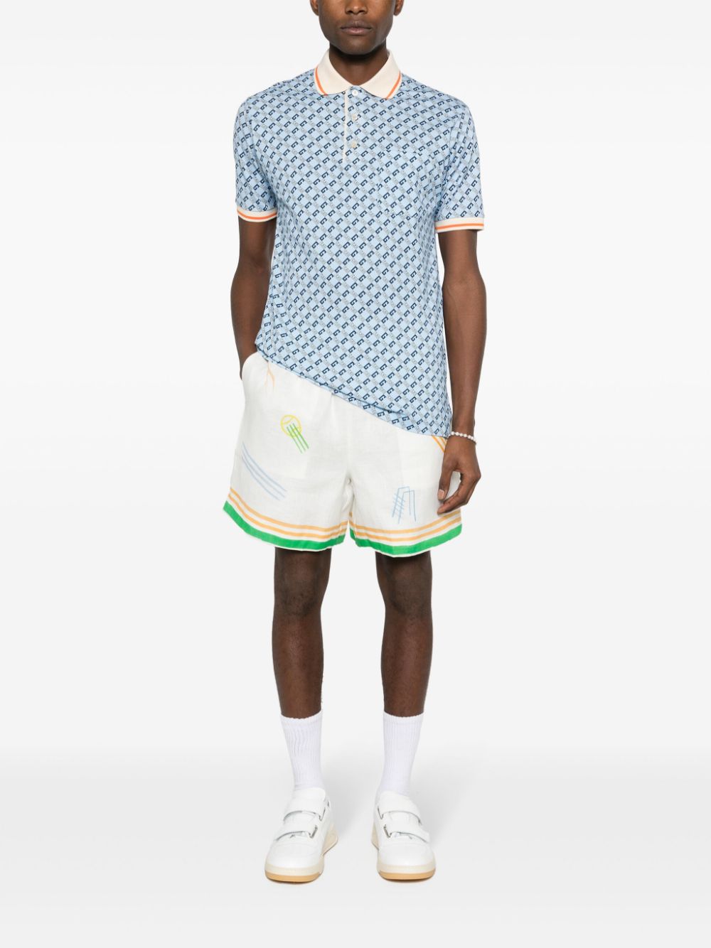 LEJEU Printed Linen Shorts - SS24 Collection