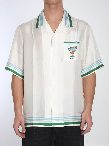 CASABLANCA Metaphysical Tennis Icon Short-Sleeve Shirt