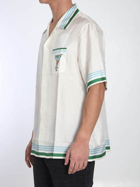 CASABLANCA Metaphysical Tennis Icon Short-Sleeve Shirt