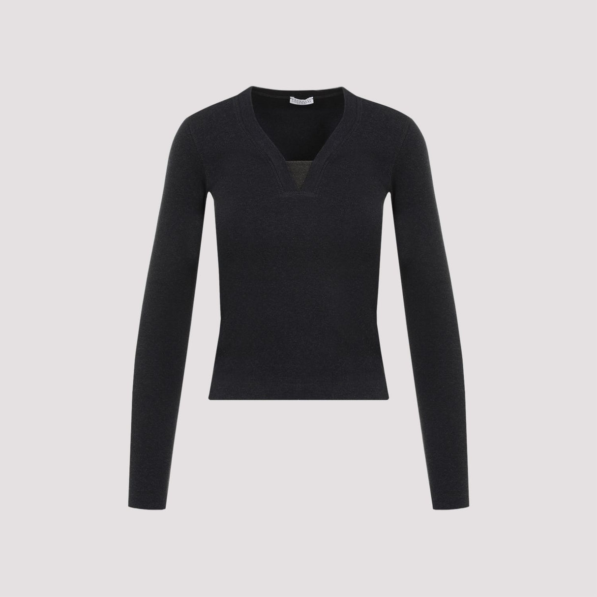 BRUNELLO CUCINELLI Black Cotton T-Shirt for Women