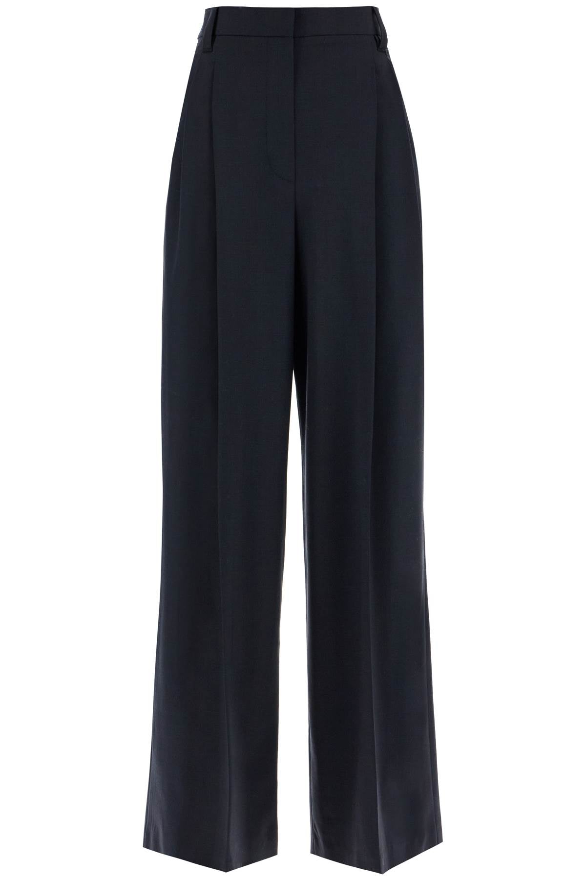 BRUNELLO CUCINELLI Elegant Wide Tropical Wool Trousers