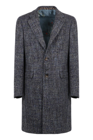 ETRO Elegant Wool Blend Blue Jacket