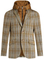 ETRO Men's Tartan Check Jacket with Detachable Hood