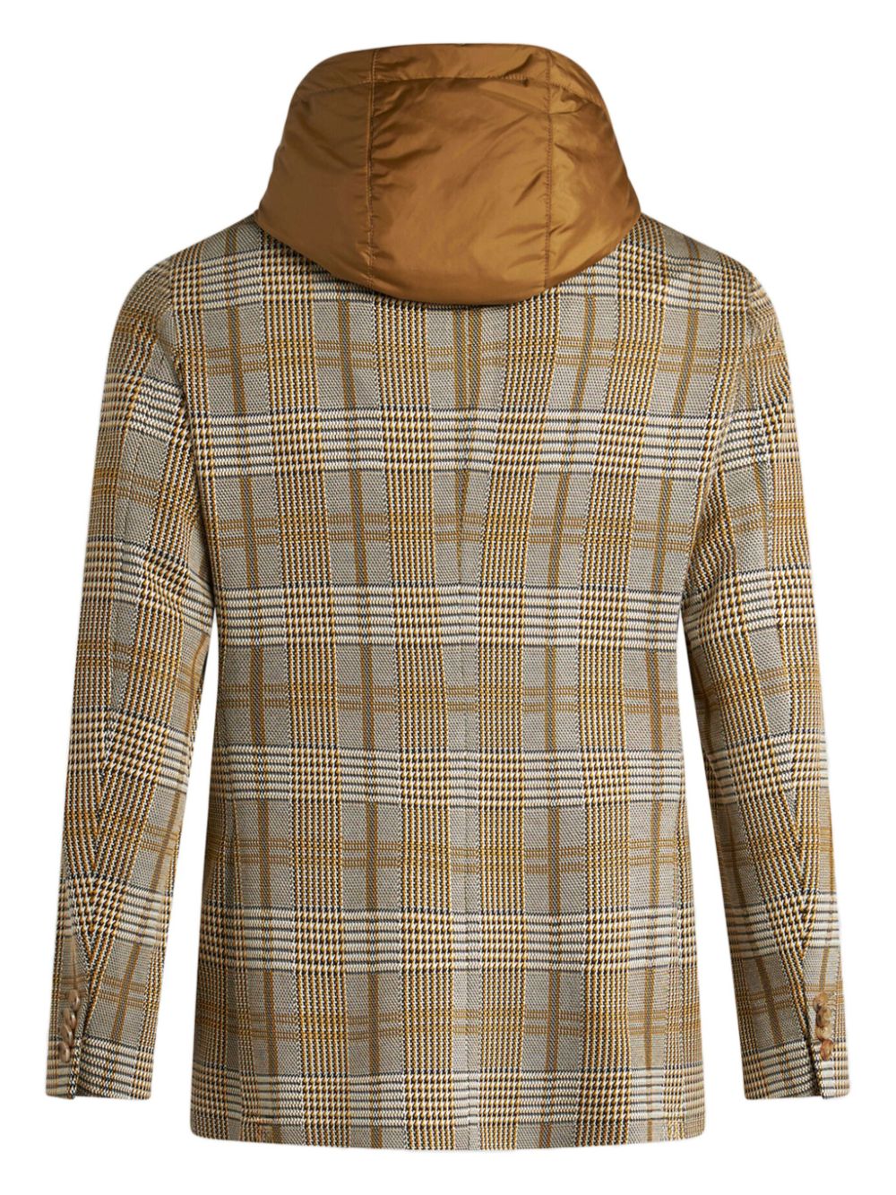 ETRO Men's Tartan Check Jacket with Detachable Hood