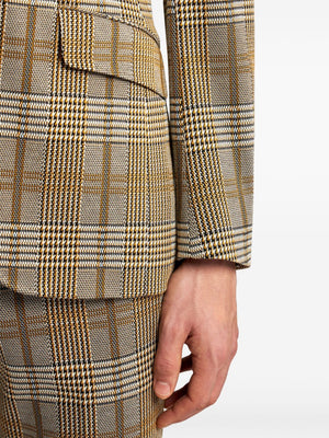 ETRO Men's Tartan Check Jacket with Detachable Hood