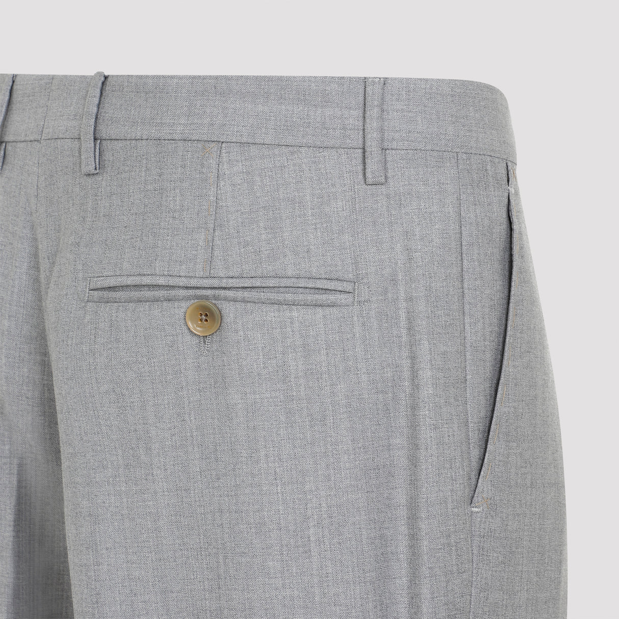 ETRO Single Pleat Wool Pants for Men