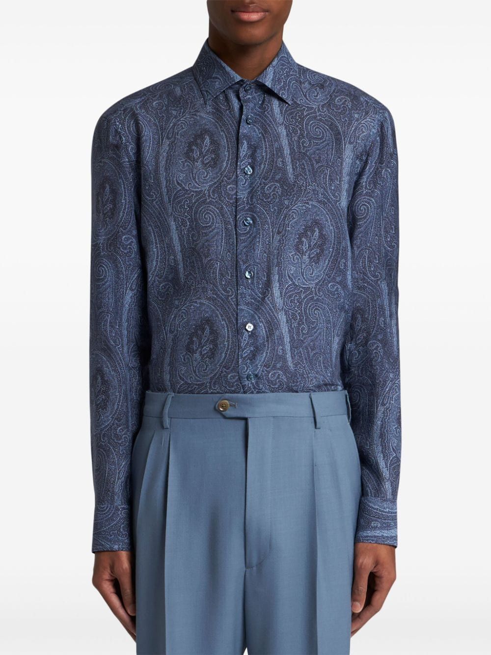 ETRO 3-FABRICS Dress Shirt