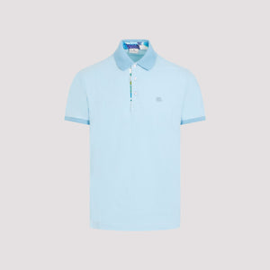 ETRO Blue Printed Rome Polo for Men - SS24 Edition