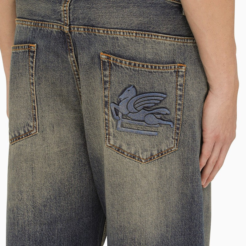 Quần Jean Nam Washed Blue - Thời Trang Nam SS24