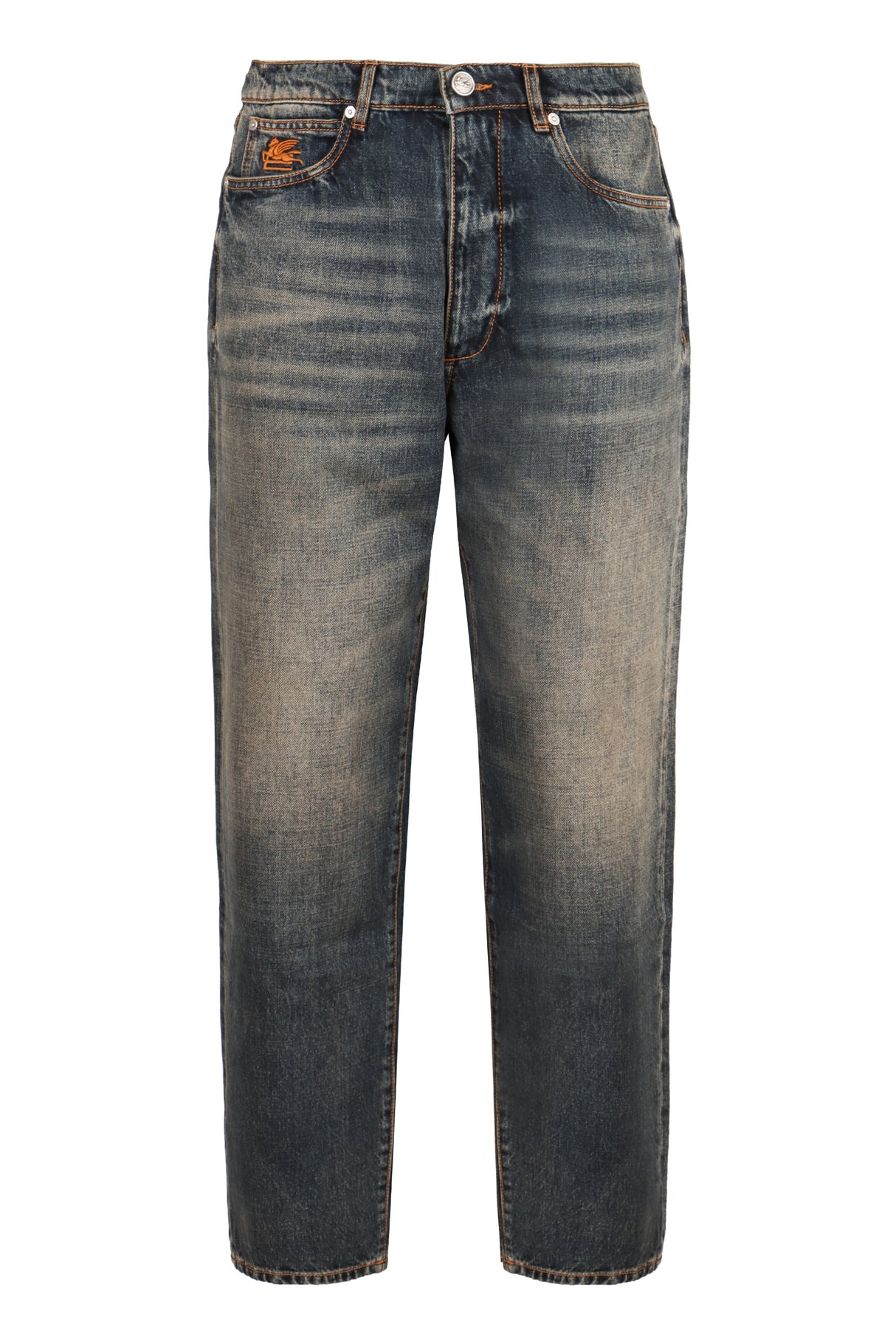 ETRO Vintage Wash Straight-Leg Jeans