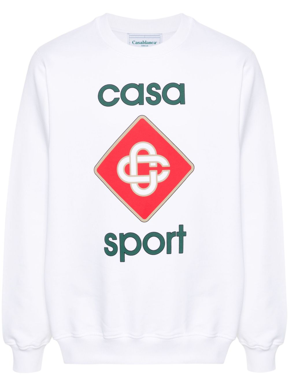 CASABLANCA Casual and Sporty White Sweater for Men - 24SS Collection