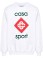 CASABLANCA Casual and Sporty White Sweater for Men - 24SS Collection