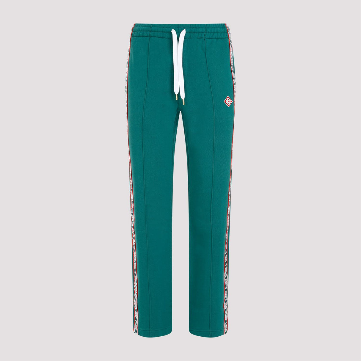 CASABLANCA Green Tapered Joggers for Men - 100% Organic Cotton