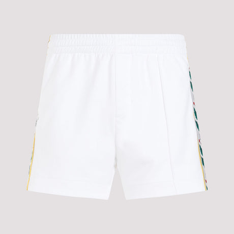 男士白色运动短裤( SS24 系列）
