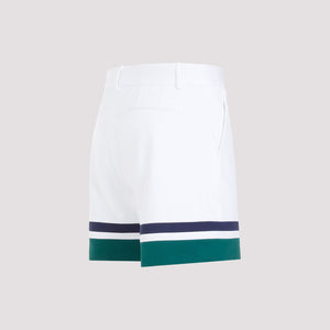 CASABLANCA Classic White Tailored Shorts for Men - SS24 Collection