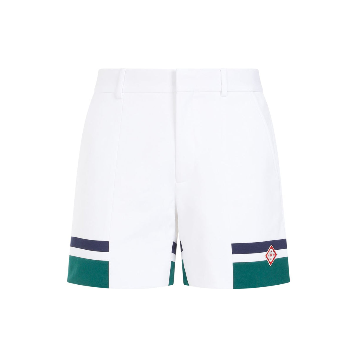 CASABLANCA Classic White Tailored Shorts for Men - SS24 Collection