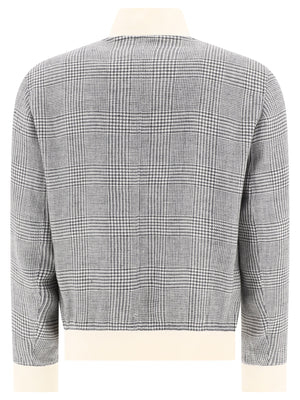 BRUNELLO CUCINELLI Men's Lightweight Bomber Jacket in Classic Grey - SS24 Collection