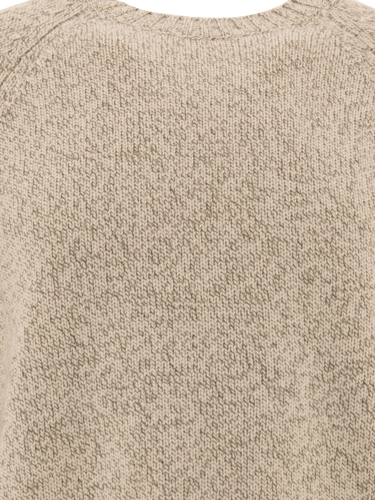 BRUNELLO CUCINELLI Luxury Mouliné Cashmere Sweater with Raglan Sleeves