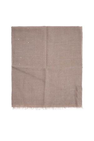 BRUNELLO CUCINELLI Cashmere and Silk Scarf with Sequins - Versatile Fashion Accessory