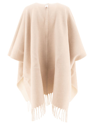 Áo Poncho Đan Đôi Bằng Len và Cashmere