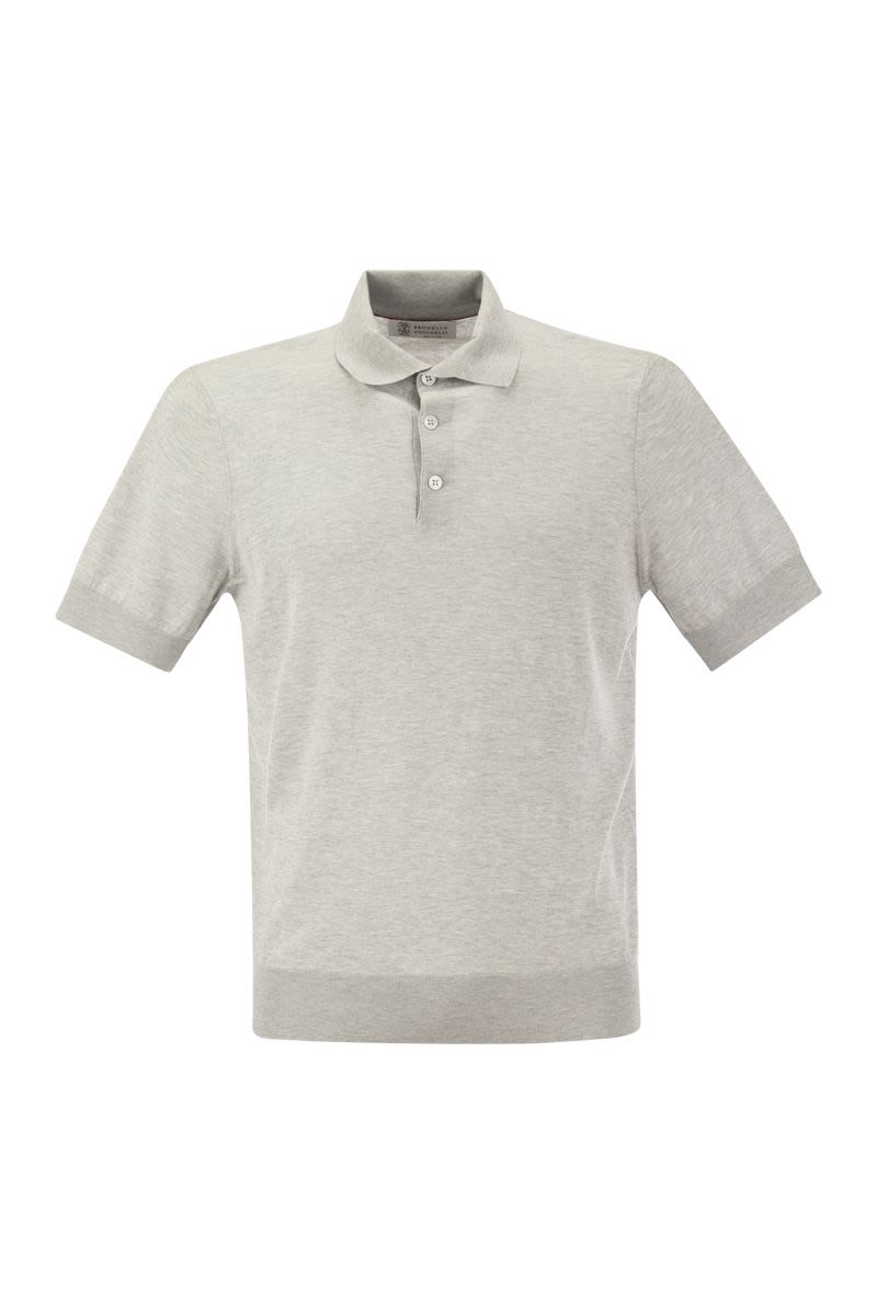 Men's Summer Polo Shirt - Light Grey, Lightweight, Short Sleeves, Regular Fit