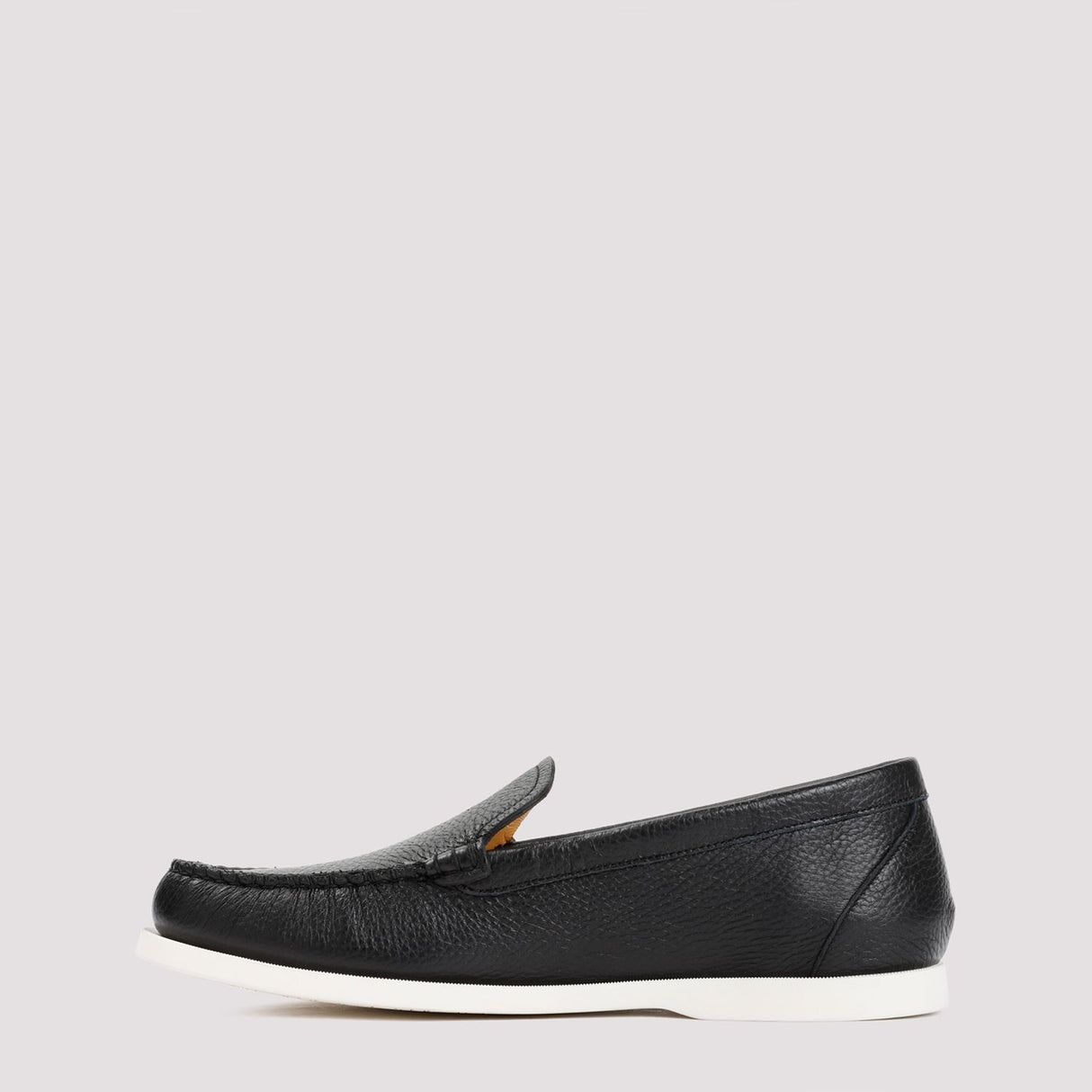 BALLY Men's Black Deer Skin Moccasins for SS24