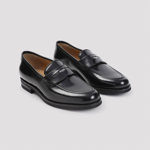 BALLY Classic Black Leather Loafer