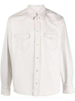 BALLY White Women's Shirt with Unique Design - 23FW Shirts for 2024!