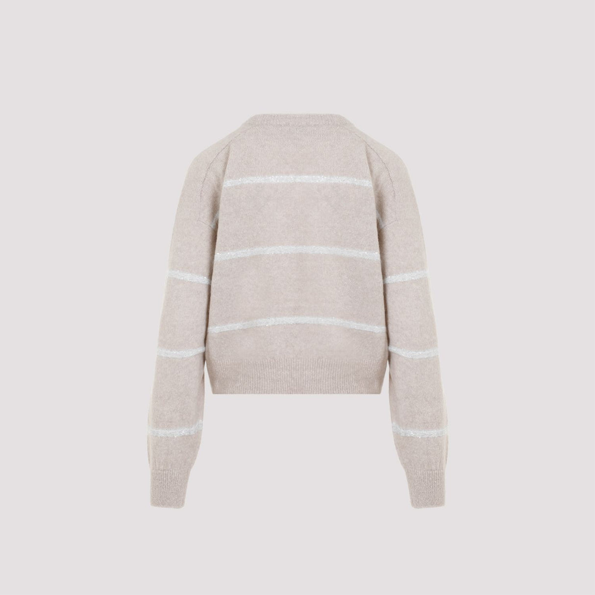 BRUNELLO CUCINELLI Luxurious Nude Striped Sweater for Women