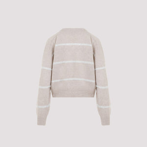 BRUNELLO CUCINELLI Luxurious Nude Striped Sweater for Women