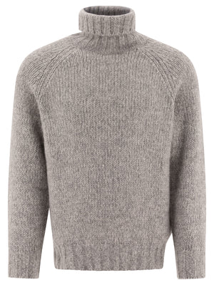 BRUNELLO CUCINELLI Melange Regular Fit Turtleneck Sweater for Men