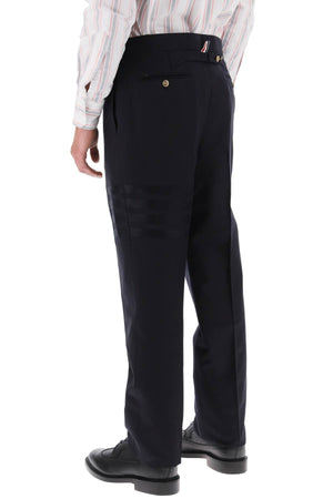 Blue Wool Trousers for Men by [brand name] for FW23