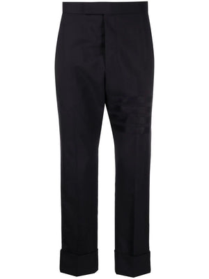 Blue Wool Trousers for Men by [brand name] for FW23