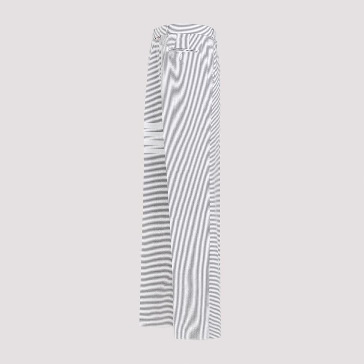 THOM BROWNE Men's Gray Low Rise Beltloop Pants for SS24