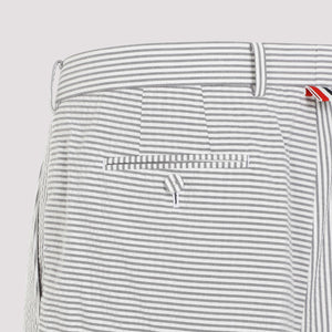 THOM BROWNE Men's Gray Low Rise Beltloop Pants for SS24