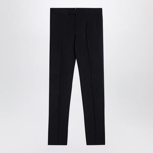 THOM BROWNE Elegant Black Wool-Blend Trousers