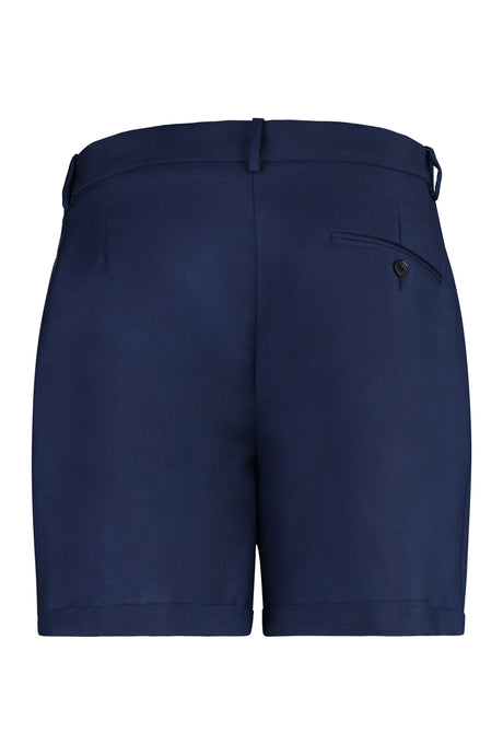 BALLY Blue Wool and Mohair Bermuda-Shorts for Men - Spring/Summer 2024