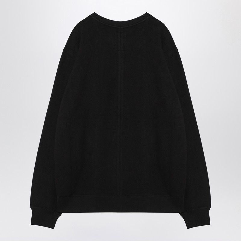 MONCLER RICK OWENS Men's Black Crewneck Sweatshirt