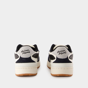 MAISON KITSUNÉ Chic Mixed Fabric Sneakers for Women