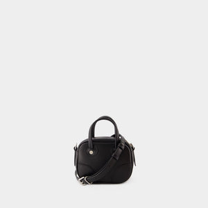 MAISON KITSUNÉ Mini Boogie Leather Crossbody Bag - Black